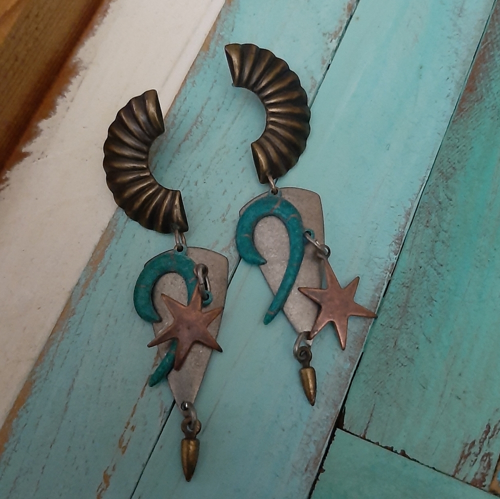 Earrings Dangles with Stars
